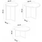 Mesa De Centro Delta Cedro/off White - Artely Móveis