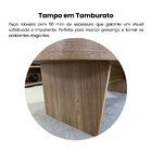 Mesa De Centro Design Orgânico Tampo Em Tamburato Magnum Carv