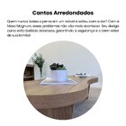 Mesa De Centro Design Orgânico Tampo Em Tamburato Magnum Carv