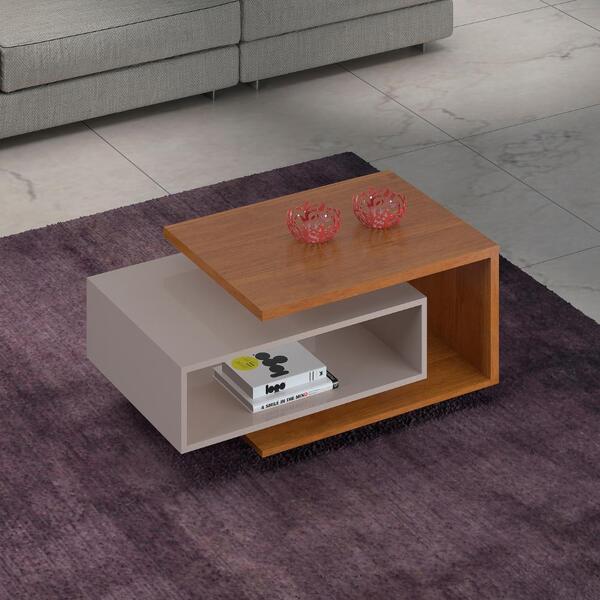 Mesa De Centro Diva Candian Cinamomo E Off