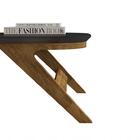 Mesa De Centro Doris Tampo De Madeira Chanfrada Dj Móveis