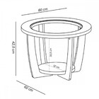 Mesa De Centro Dubai 100% Mdf Com Vidro Carvalho - Pnr Móveis