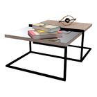 Mesa De Centro E 2 Mesas Laterais Aurum Dhom