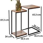 Mesa De Centro E 2 Mesas Laterais Aurum Dhom