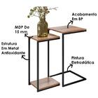 Mesa De Centro E 2 Mesas Laterais Aurum Dhom