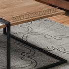 Mesa De Centro E 2 Mesas Laterais Aurum Dhom