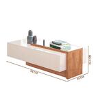 Mesa De Centro E Aparador Milão Off White Amêndoa Lukalian