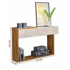 Mesa De Centro E Aparador Milão Off White Amêndoa Lukalian