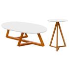 Mesa De Centro E Lateral C86x13 Tebar