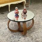 Mesa De Centro E Lateral Pés Cebola 50x35cm Espelhada