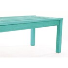 Mesa De Centro Echoes Stain Azul - Mão   Formão