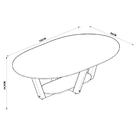 Mesa De Centro Elegance Sala Oval