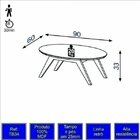 Mesa De Centro Eliptica Siena Em Mdf Tb34 Dalla Costa Nobre/o