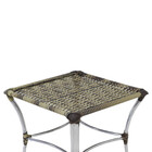 Mesa De Centro Em Alumínio E Fibra Sintética Trama Original