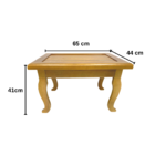 Mesa De Centro Em Madeira Maciça