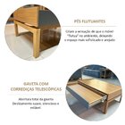 Mesa De Centro Em Madeira Maciça E Mdf Linha Barcelona  Tauar