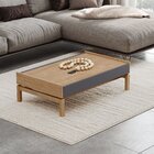 Mesa De Centro Em Madeira Maciça E Mdf Linha Barcelona  Tauar