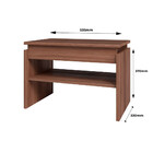 Mesa De Centro Em Mdp Com 1 Prateleira Brv Móveis