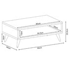 Mesa De Centro Em Mdp Lucy Hb Móveis