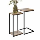 Mesa De Centro Espelhada Com Mesas Laterais Industrial D01 De