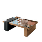 Mesa De Centro Espelhada Luna Hb Móveis