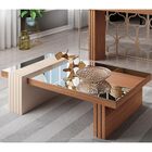 Mesa De Centro Espelhada Sala De Estar Lord B01 Nature Off Wh