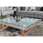 Mesa De Centro Espelhada Wood Mirror Grande