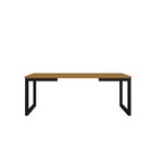 Mesa De Centro Estilo Industrial 35cm X 85cm Innovare Preto/n