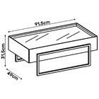 Mesa De Centro Estilo Industrial Com Espelho Suri Preto - D'r