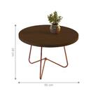 Mesa De Centro Ferrara Canela Pe Bronze