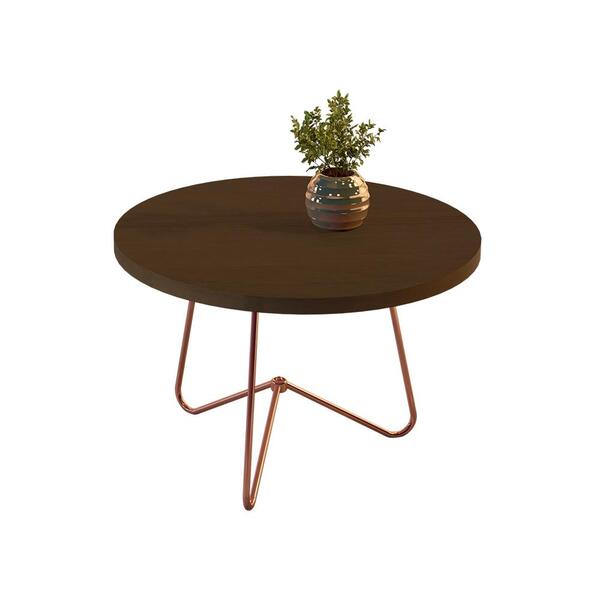 Mesa De Centro Ferrara Canela Pe Bronze