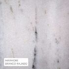 Mesa De Centro Five 60cm Aço Bronze/mármore Branco Rajado - G