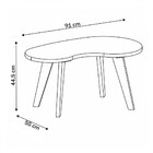 Mesa De Centro Flora 100% Mdf Terracota - Pnr Móveis