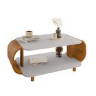 Mesa De Centro Floripa 35cm X 92cm Off-white/naturalle
