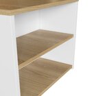 Mesa De Centro Foggia Completa Móveis Branco/oak