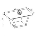 Mesa De Centro Fratello Com Tampo Madeira Canto Curvo Com Vid