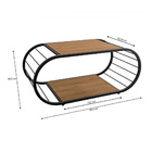 Mesa De Centro Freijo/preto - Kappesberg