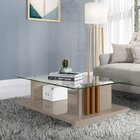 Mesa De Centro Frizz  Fendi/naturale