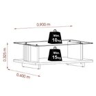 Mesa De Centro Frizz  Fendi/naturale