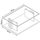 Mesa De Centro Frizz Calacata/off White - Madetec