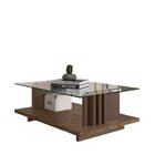 Mesa De Centro Frizz Madetec Imperial/sépia