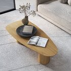 Mesa De Centro Gama Orgânica 135cm X 60cm X 35cm Natural/tawa