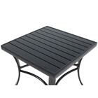Mesa De Centro Garden Com Tampo Ripado Em Alumínio Para Cozin