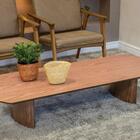 Mesa De Centro Genebra Univ Retangular 160 Cm Carvalho Amêndoa