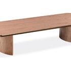 Mesa De Centro Genebra Univ Retangular 160 Cm Carvalho Amêndoa