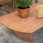 Mesa De Centro Genebra Univ Retangular 160 Cm Carvalho Amêndoa