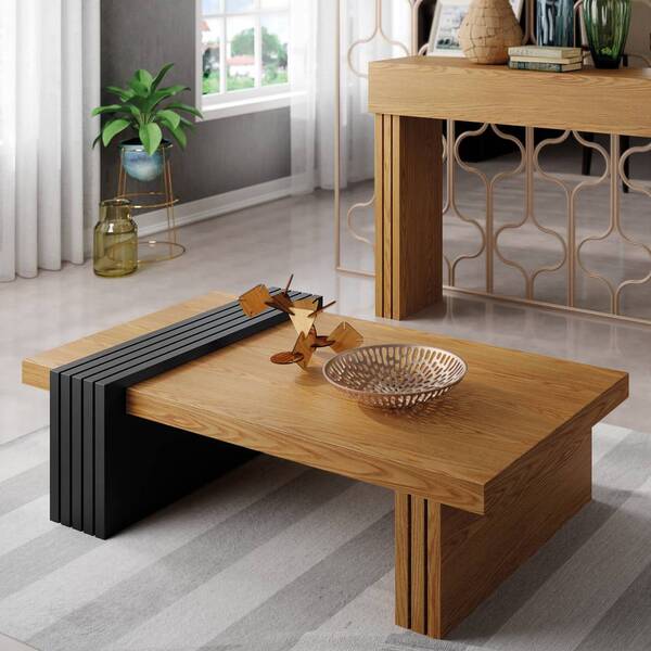 Mesa De Centro Giovana Carvalho Intense Preto Tana Decor