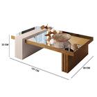 Mesa De Centro Giovana Com Espelho Carvalho Intense Off White