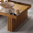 Mesa De Centro Giovana Com Espelho Carvalho Intense Off White