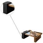 Mesa De Centro Giovana Com Espelho Carvalho Intense Preto Tan